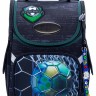 Школьный ранец SkyName 2069 Футбол черный/зеленый + часы - 