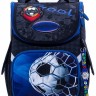 Школьный ранец SkyName 2068 Футбол синий/черный + часы - 