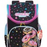 Школьный ранец GRIZZLY mini RAM-184-10 Пончики, черный + мешок для обуви - 
